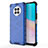 Silicone Transparent Frame Case Cover 360 Degrees AM1 for Huawei Nova 8i Blue