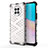 Silicone Transparent Frame Case Cover 360 Degrees AM1 for Huawei Nova 8i White