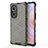 Silicone Transparent Frame Case Cover 360 Degrees AM1 for Huawei Nova 9 SE Black