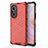 Silicone Transparent Frame Case Cover 360 Degrees AM1 for Huawei Nova 9 SE Red