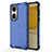 Silicone Transparent Frame Case Cover 360 Degrees AM1 for Huawei P50 Blue