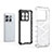 Silicone Transparent Frame Case Cover 360 Degrees AM1 for OnePlus 10T 5G