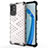 Silicone Transparent Frame Case Cover 360 Degrees AM1 for OnePlus 9R 5G