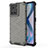 Silicone Transparent Frame Case Cover 360 Degrees AM1 for OnePlus Ace 5G Black