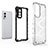 Silicone Transparent Frame Case Cover 360 Degrees AM1 for OnePlus Nord 2 5G