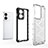 Silicone Transparent Frame Case Cover 360 Degrees AM1 for OnePlus Nord 2T 5G