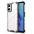 Silicone Transparent Frame Case Cover 360 Degrees AM1 for Oppo A36