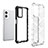 Silicone Transparent Frame Case Cover 360 Degrees AM1 for Oppo A36