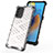 Silicone Transparent Frame Case Cover 360 Degrees AM1 for Oppo A74 4G