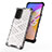 Silicone Transparent Frame Case Cover 360 Degrees AM1 for Oppo A74 5G