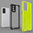 Silicone Transparent Frame Case Cover 360 Degrees AM1 for Oppo K9 5G