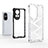 Silicone Transparent Frame Case Cover 360 Degrees AM1 for Oppo Reno10 5G