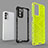 Silicone Transparent Frame Case Cover 360 Degrees AM1 for Oppo Reno6 5G