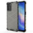 Silicone Transparent Frame Case Cover 360 Degrees AM1 for Oppo Reno6 5G Black