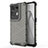 Silicone Transparent Frame Case Cover 360 Degrees AM1 for Oppo Reno8 Pro 5G