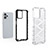 Silicone Transparent Frame Case Cover 360 Degrees AM1 for Realme 10 5G