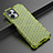 Silicone Transparent Frame Case Cover 360 Degrees AM1 for Realme 10 5G Green