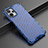 Silicone Transparent Frame Case Cover 360 Degrees AM1 for Realme 10T 5G Blue