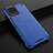 Silicone Transparent Frame Case Cover 360 Degrees AM1 for Realme 8 Pro Blue