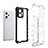 Silicone Transparent Frame Case Cover 360 Degrees AM1 for Realme 9 4G