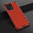 Silicone Transparent Frame Case Cover 360 Degrees AM1 for Realme 9 4G Red