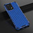 Silicone Transparent Frame Case Cover 360 Degrees AM1 for Realme 9 Pro+ Plus 5G Blue