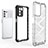 Silicone Transparent Frame Case Cover 360 Degrees AM1 for Realme 9 SE 5G