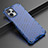 Silicone Transparent Frame Case Cover 360 Degrees AM1 for Realme 9i 5G Blue
