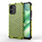 Silicone Transparent Frame Case Cover 360 Degrees AM1 for Realme C33 Green