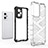 Silicone Transparent Frame Case Cover 360 Degrees AM1 for Realme GT Neo 3T 5G