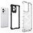 Silicone Transparent Frame Case Cover 360 Degrees AM1 for Realme GT2 Pro 5G