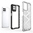 Silicone Transparent Frame Case Cover 360 Degrees AM1 for Realme Narzo 50 4G