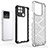 Silicone Transparent Frame Case Cover 360 Degrees AM1 for Realme Narzo 50A