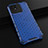 Silicone Transparent Frame Case Cover 360 Degrees AM1 for Realme Narzo 50A Blue