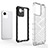 Silicone Transparent Frame Case Cover 360 Degrees AM1 for Realme Narzo 50i Prime