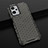 Silicone Transparent Frame Case Cover 360 Degrees AM1 for Realme Q5 5G Black