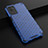 Silicone Transparent Frame Case Cover 360 Degrees AM1 for Realme V11 5G Blue