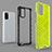 Silicone Transparent Frame Case Cover 360 Degrees AM1 for Samsung Galaxy A02s