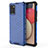 Silicone Transparent Frame Case Cover 360 Degrees AM1 for Samsung Galaxy A02s Blue