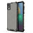 Silicone Transparent Frame Case Cover 360 Degrees AM1 for Samsung Galaxy A03 Core