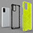 Silicone Transparent Frame Case Cover 360 Degrees AM1 for Samsung Galaxy A03s