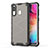 Silicone Transparent Frame Case Cover 360 Degrees AM1 for Samsung Galaxy A20