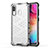 Silicone Transparent Frame Case Cover 360 Degrees AM1 for Samsung Galaxy A20