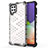 Silicone Transparent Frame Case Cover 360 Degrees AM1 for Samsung Galaxy A22 4G