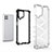 Silicone Transparent Frame Case Cover 360 Degrees AM1 for Samsung Galaxy A22 4G