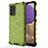 Silicone Transparent Frame Case Cover 360 Degrees AM1 for Samsung Galaxy A32 5G Green