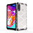 Silicone Transparent Frame Case Cover 360 Degrees AM1 for Samsung Galaxy A70E