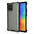 Silicone Transparent Frame Case Cover 360 Degrees AM1 for Samsung Galaxy A91