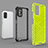 Silicone Transparent Frame Case Cover 360 Degrees AM1 for Samsung Galaxy F52 5G