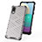 Silicone Transparent Frame Case Cover 360 Degrees AM1 for Samsung Galaxy M02